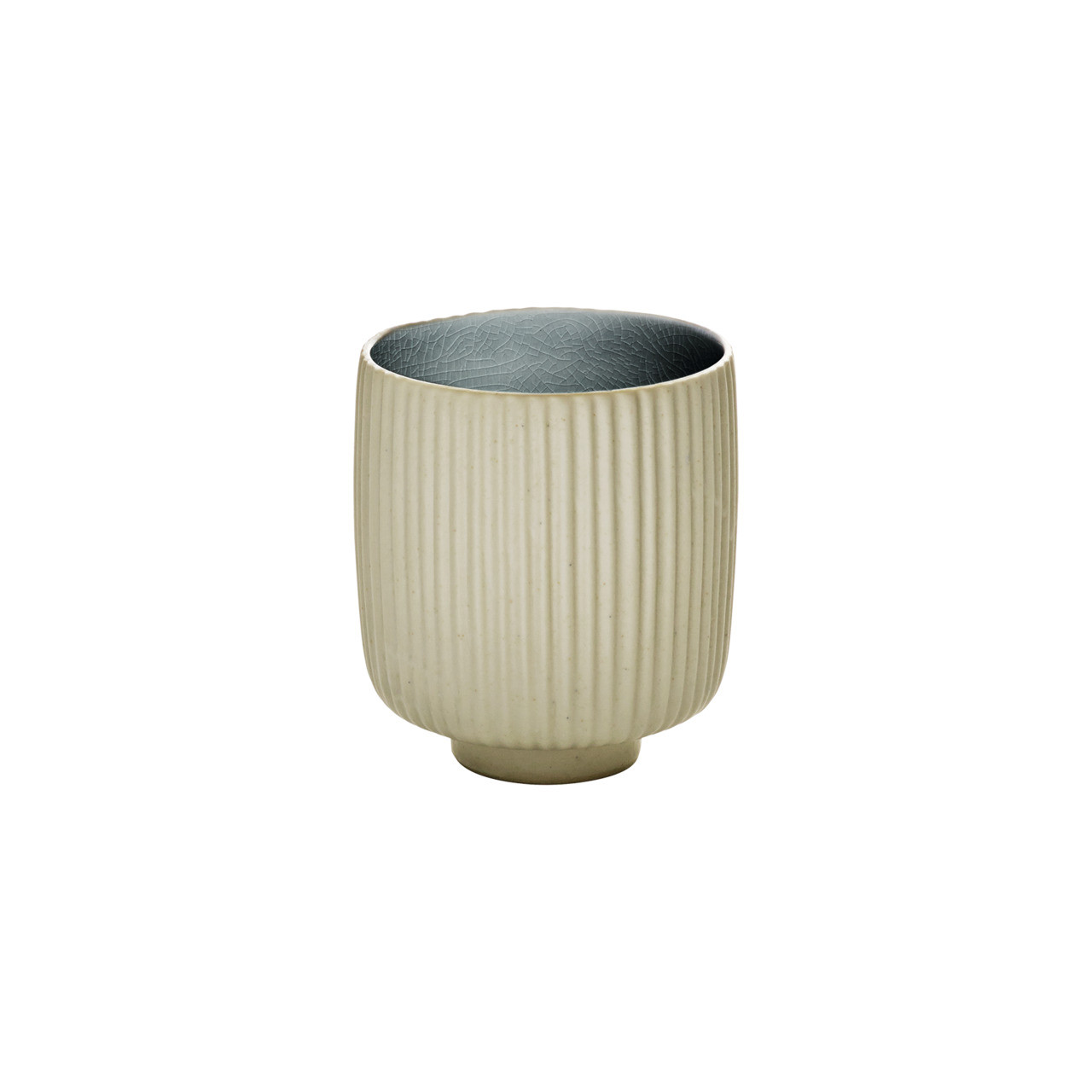 Nara, Becher ohne Henkel Relief ø 80 mm / 0,32 l grau